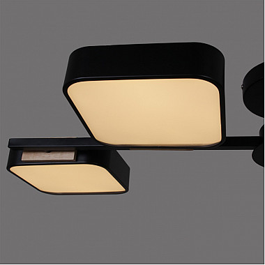 Потолочная люстра 03361-0.3-04 BK+WOOD