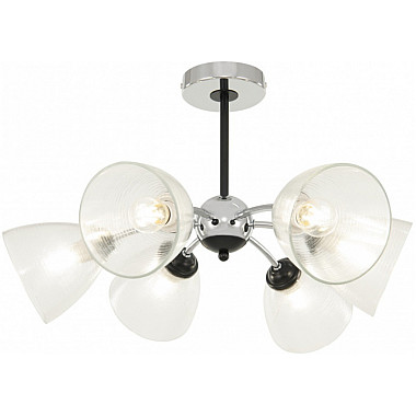 Потолочная люстра Napoli-329007 329007/3+3 CR.BK