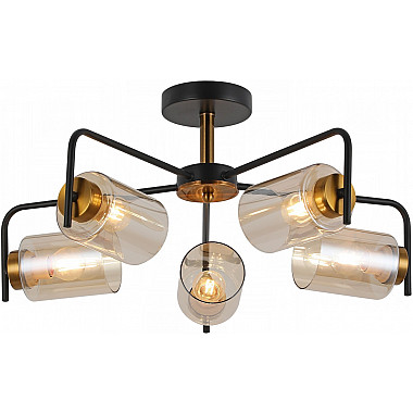 Потолочная люстра IL8248-5COU-79 BK GD