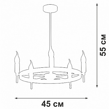 Потолочная люстра V3001-1/5PL