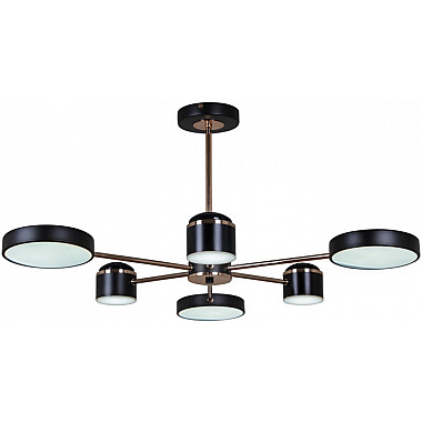 Потолочная люстра 13289-4.3-06 BK+GD CR