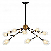 Подвесная люстра Lumina Deco Crocus LDP 7002-12 BK+MD