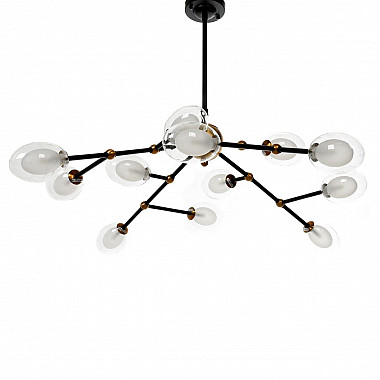 Подвесная люстра Lumina Deco Crocus LDP 7002-12 BK+MD