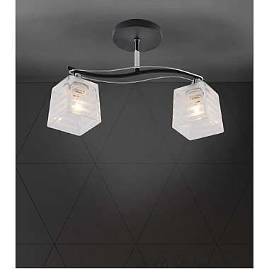 Потолочная люстра Aintre SF3377/2C-BK-CR-WT