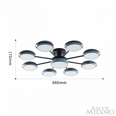 Потолочная люстра Ferrara 250406/8+1 Gr