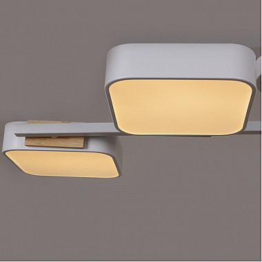 Потолочная люстра 03361-0.3-04 WH+WOOD