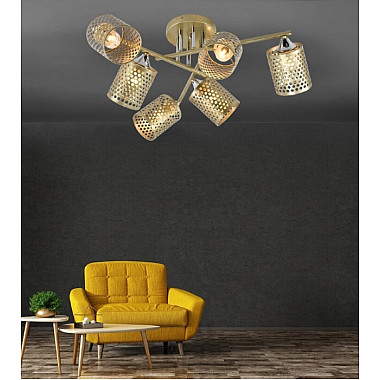 Потолочная люстра Idella SF3356/6C-GD-CR-GD