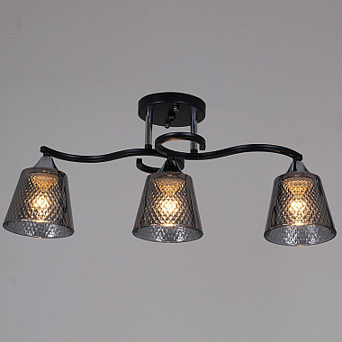 Потолочная люстра 06089-0.3-03 BK+CR