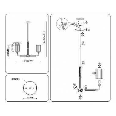 Потолочная люстра High Light LH71500