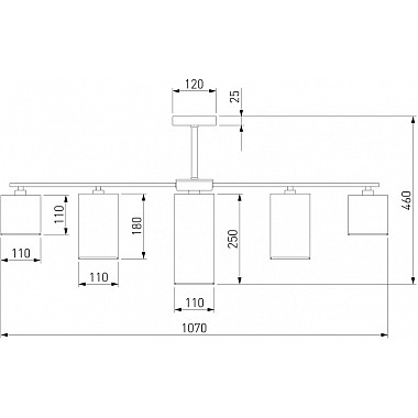 Потолочная люстра Pastel 60152 хром