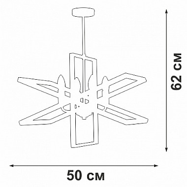 Потолочная люстра V3004-1/4PL