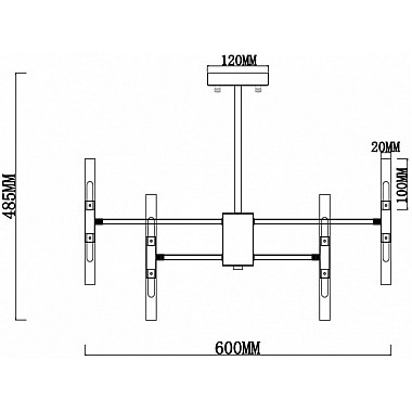 Потолочная люстра Consuelo FR5046PL-24CH