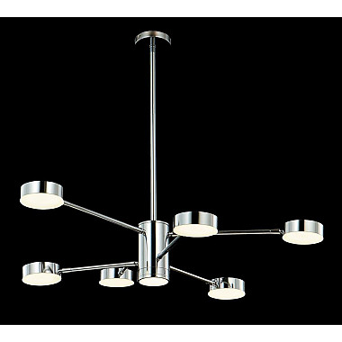 Подвесная люстра Crystal Lux Goracio SP6+1 D800 Chrome