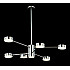 Подвесная люстра Crystal Lux Goracio SP6+1 D800 Chrome