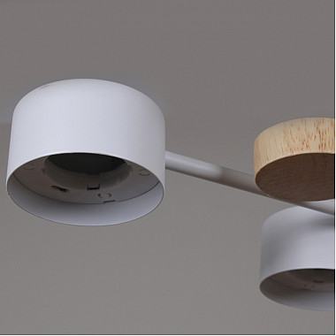 Потолочная люстра 03758-0.3-06 WT+WOOD GX53