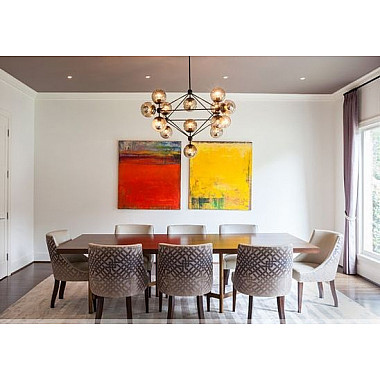 Потолочная люстра Modo 8916P/15 black/cognac