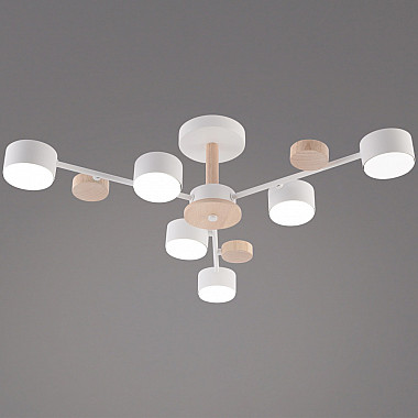 Потолочная люстра 03758-0.3-06 WT+WOOD GX53