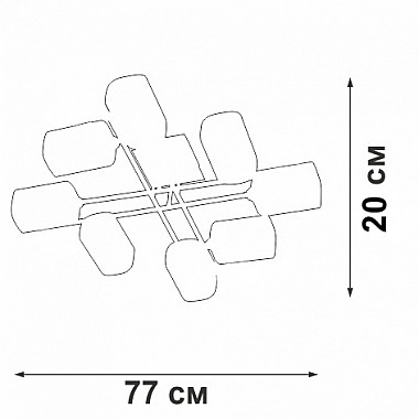 Потолочная люстра V4831-0/8PL