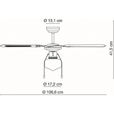 Потолочная люстра Champion 0309CSW