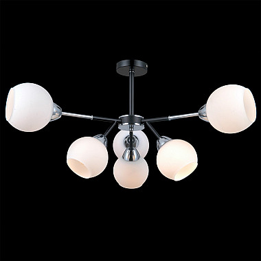 Потолочная люстра IL0715-6CSQ-24 BK CR LIBRA