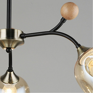 Потолочная люстра 02009-0.3-03 AB+BK