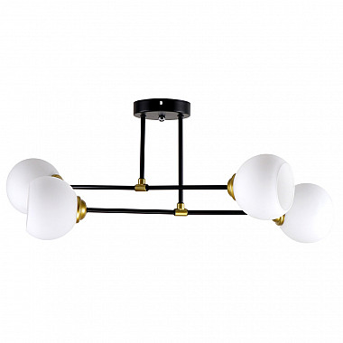 Потолочная люстра MD.2809-4-S BK+FGD