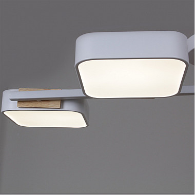 Потолочная люстра 03361-0.3-04 WH+WOOD