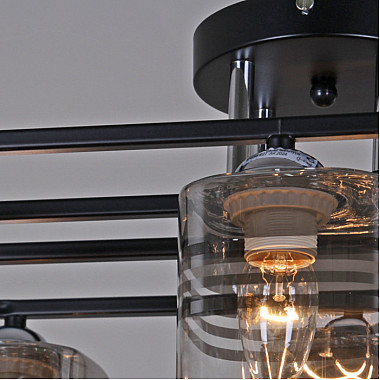 Потолочная люстра 70209-0.3-06 BK+CR