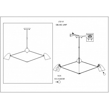 Подвесная люстра Favourite Humpen 1757-9P