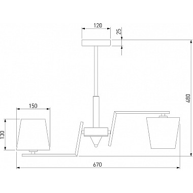 Потолочная люстра Ozark 60149/6 латунь Smart