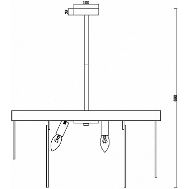 Потолочная люстра Porto FR5104PL-08BS3