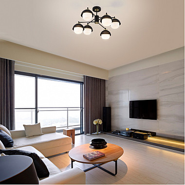 Потолочная люстра Nocciola 70106/6 черный Smart