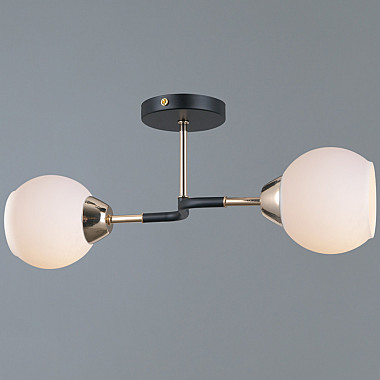 Потолочная люстра IL0689-2CSQ-24 BK FGD LIBRA