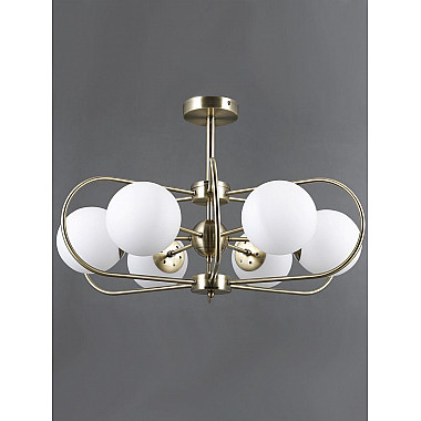 Потолочная люстра Elvan LU-39814/6-E27-BrWh