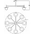 Потолочная люстра Camelia FR5202PL-08BS