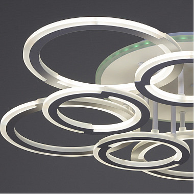 Потолочная люстра 09820-3.3-5+5A WH (RGB)