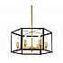 Подвесная люстра Lumina Deco Lorton LDP 1142-6 BK+MD