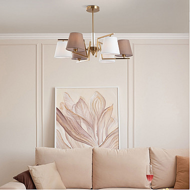 Потолочная люстра Ozark 60149/6 латунь Smart