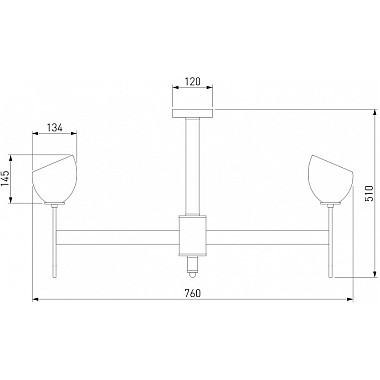 Потолочная люстра Arrista 60130/8 хром Smart