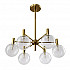 Подвесная люстра Crystal Lux Andres SP6 Bronze/Transparente