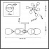 Потолочная люстра Lumion Jolene 4546/6C