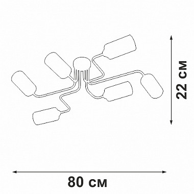 Потолочная люстра V4310-0/6PL