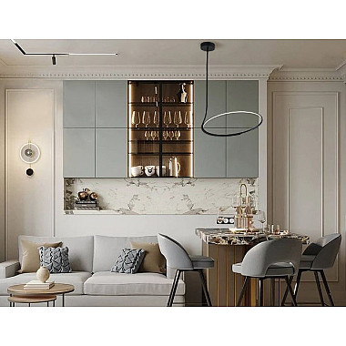 Потолочная люстра IT013-6025 black 3000K