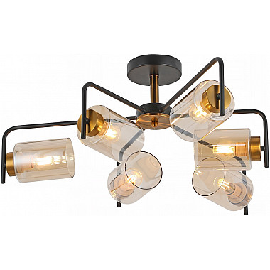 Потолочная люстра IL8248-6COU-79 BK GD