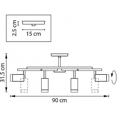Потолочная люстра Rullo LR7183780