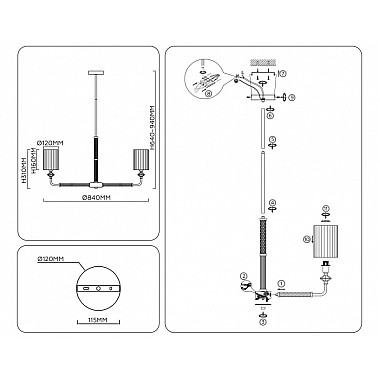 Потолочная люстра High Light LH71503