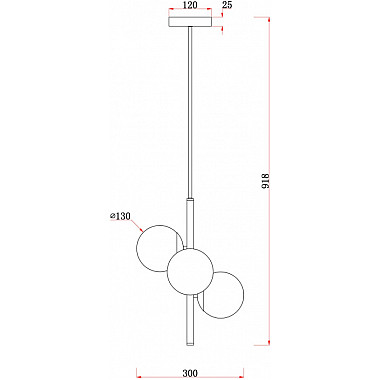 Потолочная люстра Zing FR5199PL-03BS