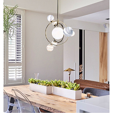 Потолочная люстра Planet KG1122P-7 brass