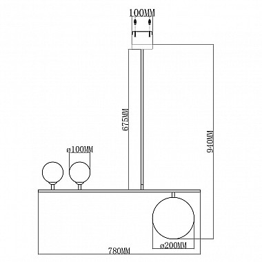 Подвесная люстра Moderli Sheman V6000-3P