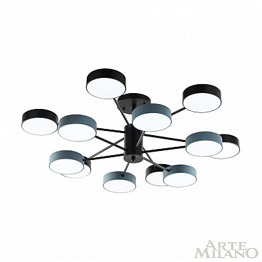 Потолочная люстра Ferrara 250906/12B Bk/Gr